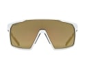 UVEX Sportbrille mtn perform s | white matt / mirror gold