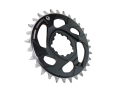 SRAM Eagle Direct Mount Kettenblatt X-SYNC | -4 mm Offset Aluminium | schwarz/silber 30 Zähne