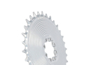 GARBARUK Chainring Direct Mount MTB round for SRAM 8-Bolt Aero | 0 mm Offset | silver 36 Teeth