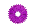 GARBARUK Chainring Direct Mount MTB round for SRAM 8-Bolt Aero | 0 mm Offset | purple 28 Teeth