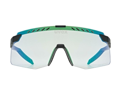 UVEX Sportbrille pace stage s V | black matt / mirror green