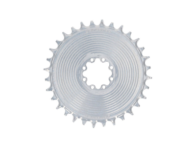 GARBARUK Chainring Direct Mount MTB round for SRAM 8-Bolt Aero | 3 mm Offset | silver 28 Teeth