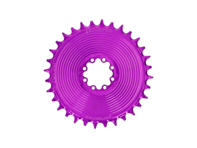 GARBARUK Kettenblatt Direct Mount MTB rund für SRAM 8-Loch Aero | 3 mm Offset | lila 36 Zähne