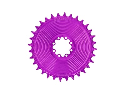 GARBARUK Kettenblatt Direct Mount MTB rund für SRAM 8-Loch Aero | 3 mm Offset | lila 38 Zähne