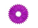 GARBARUK Kettenblatt Direct Mount MTB rund für SRAM 8-Loch Aero | 3 mm Offset | lila 38 Zähne