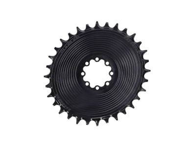 GARBARUK Chainring Direct Mount MTB oval for SRAM 8-Bolt Aero | 0 mm Offset | black 36 Teeth