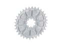GARBARUK Chainring Direct Mount MTB oval for SRAM 8-Bolt Aero | 0 mm Offset | silver 30 Teeth