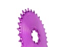 GARBARUK Chainring Direct Mount MTB oval for SRAM 8-Bolt Aero | 0 mm Offset | purple 32 Teeth