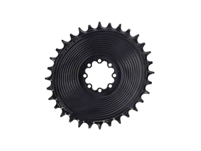 GARBARUK Chainring Direct Mount MTB oval for SRAM 8-Bolt Aero | 3 mm Offset | black 34 Teeth