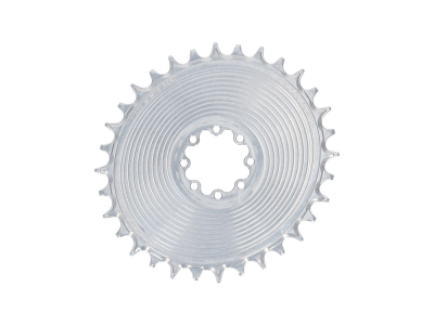 GARBARUK Chainring Direct Mount MTB oval for SRAM 8-Bolt Aero | 3 mm Offset | silver 34 Teeth