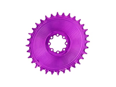 GARBARUK Chainring Direct Mount MTB oval for SRAM 8-Bolt Aero | 3 mm Offset | purple