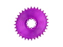 GARBARUK Chainring Direct Mount MTB oval for SRAM 8-Bolt Aero | 3 mm Offset | purple 38 Teeth