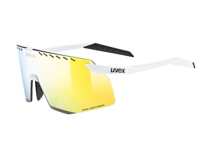 UVEX Sportbrille pace stage CV | white matt / mirror yellow