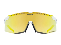 UVEX Sportbrille pace stage CV | white matt / mirror yellow