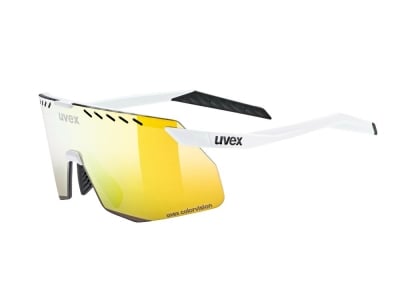 UVEX Sportbrille pace stage s CV | white matt / mirror yellow