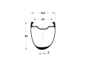 DUKE Rim 28" Strada 36 SLR5 asymmetric 24 Holes