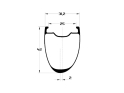 DUKE Rim 28" Strada 42 SLR5 asymmetric 20 Holes