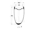 DUKE Rim 28" Strada 56 SLR5 asymmetric 24 Holes