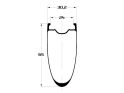 DUKE Rim 28" Strada AERA 65 SLR5 | 24 Holes
