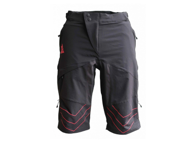 ZIMTSTERN Shorts Bulletz | pirate black / jester red L