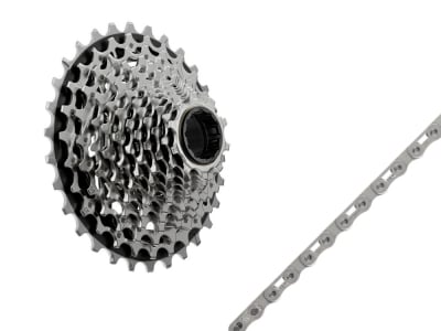 WEAR SET 12-speed SRAM Force XG-1270 Cassette + SRAM Force Chain 12- / 13-speed Flattop E1 126 links | silver 10 - 28 Teeth