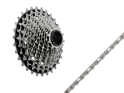 WEAR SET 12-speed SRAM Force XG-1270 Cassette + SRAM Force Chain 12- / 13-speed Flattop E1 126 links | silver 10 - 30 Teeth