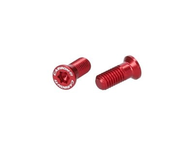 CARBON-TI Rear Derailleur Pulley Bolt Set X-Jockey 12/12 for Shimano Dura-Ace 9200 | red