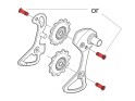 CARBON-TI Rear Derailleur Pulley Bolt Set X-Jockey 12/12 for Shimano Dura-Ace 9200 | green