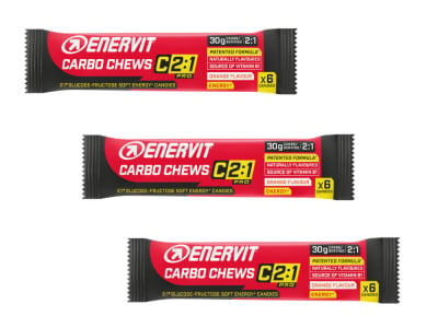ENERVIT Energy Chews CarboChews C2:1 Pro Orange | 3 x 34g