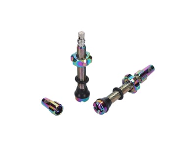 WOLF TOOTH Tubeless Valve Stem Kit | rainbow 80 mm