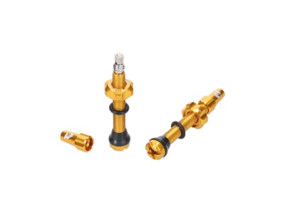 WOLF TOOTH Tubeless Valve Stem Kit | gold 80 mm