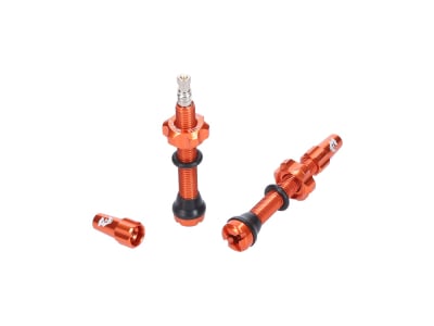 WOLF TOOTH Tubeless Valve Stem Kit | orange 80 mm