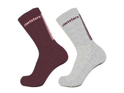 ZIMTSTERN Socken Doppelpack Starsockz | glacier grey melange / windsor wine