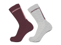 ZIMTSTERN Socks 2-Pack Starsockz | glacier grey melange / windsor wine 36-39