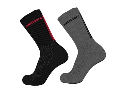 ZIMTSTERN Socken Doppelpack Starsockz | pirate black / gun metal melange 44-47