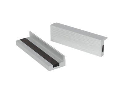 CYCLUS TOOLS Alu-Schonbacken für Schraubstock magnetisch 100 mm fein (2 Stück)