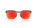 OAKLEY Sunglasses HSTN SQ Matte Grey Smoke | Prizm Ruby OO9533-0254