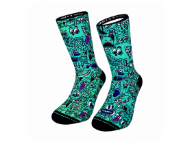 MALDITA BUENA SUERTE Socks Destroy | turquoise blue
