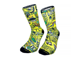 MALDITA BUENA SUERTE Socks Destroy | yellow