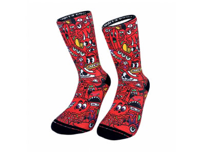 MALDITA BUENA SUERTE Socks Destroy | red L | 41-43