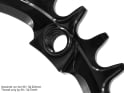 GARBARUK Kettenblatt Round 1-fach narrow-wide LK 104 mm 30 Zähne schwarz - B-WARE