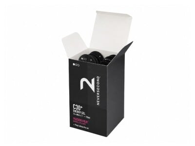 NEVERSECOND Energiegel C30+ Koffein Passion Fruit 60 ml | 12 Beutel Box