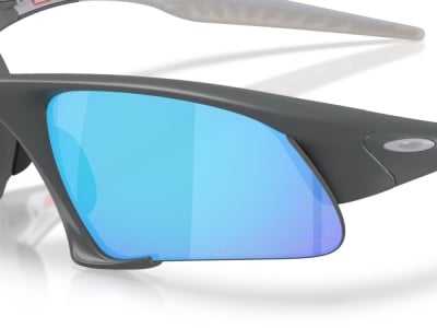 OAKLEY Sunglasses Suture Jacket Matte Carbon | Prizm Sapphire Polarize