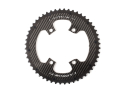 CARBON-TI Chainring X-CarboRing EVO 4-Arm LK 110 asymmetric | Dura Ace FC-R9200 & Ultegra FC-R8100 | outer Ring 58 Teeth