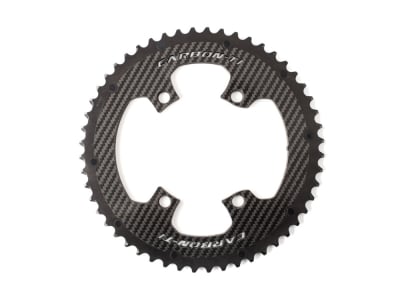 CARBON-TI Chainring X-CarboRing EVO 4-Arm LK 110 asymmetric | Dura Ace FC-R9200 & Ultegra FC-R8100 | outer Ring 62 Teeth