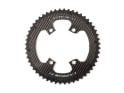 CARBON-TI Chainring X-CarboRing EVO 4-Arm LK 110 asymmetric | Dura Ace FC-R9200 & Ultegra FC-R8100 | outer Ring 62 Teeth