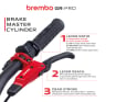 BREMBO Scheibenbremse GR-PRO | rot / schwarz | Set
