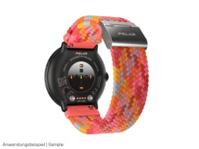 POLAR quick-change wristband | braided yarn | red | S - L...