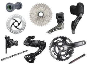 SHIMANO GRX Di2 825 Complete Group 2x12 | Crank 170 mm...