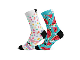 SOX FOOTWEAR Kinder Socken Doppelpack Dots & Fruity...